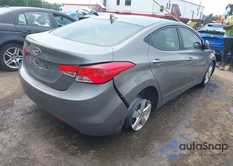 2013 Hyundai Elantra Gls из США, поврежденный, VIN 5NPDH4AE3DH454392